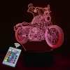 Lampka nocna 3D z pilotem - motocykl [23040000780]